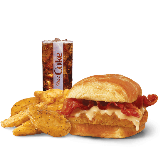 windy's Maple Bacon Chicken Croissant Combo