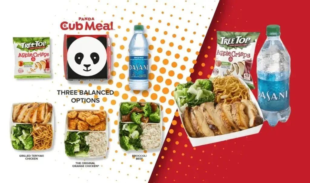 Panda Express Cub Meal Menu