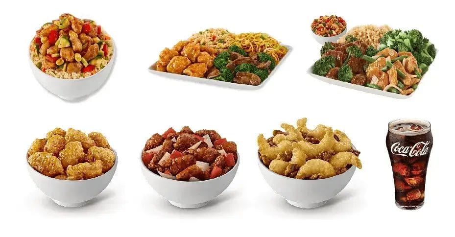 Panda Express Entrees Menu