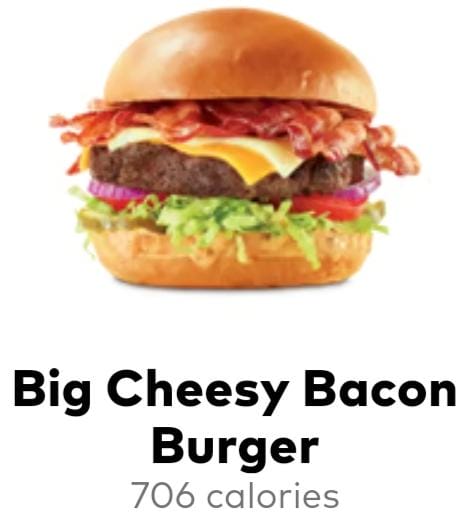 Big Cheesy Bacon Burger