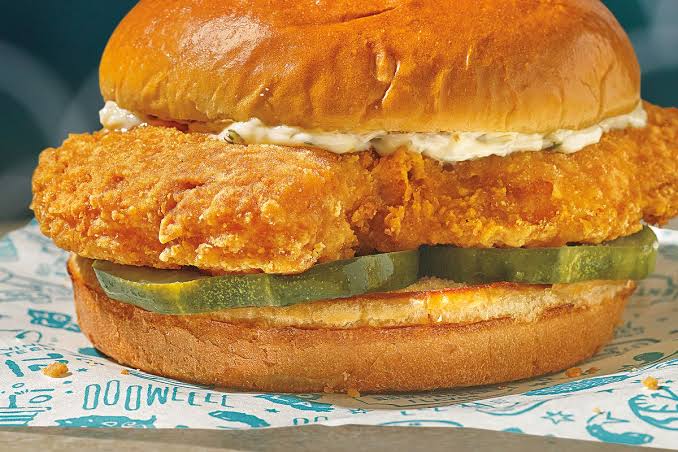 Flounder Fish Sandwich