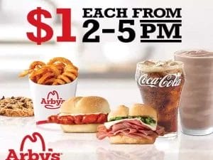 Arby's 2 pm - 5 pm Menu: Items, Calories, Prices