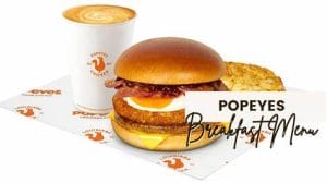 Popeyes Breakfast Menu