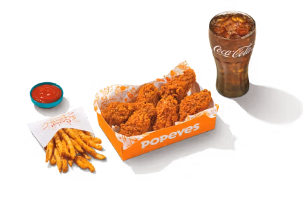 Popeyes' 6Pc Spicy Bone-In Wings Combo
