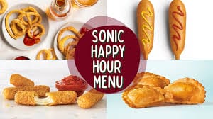 Sonic Happy Hour Menu