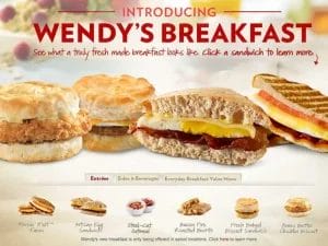 Wendy’s Breakfast hours