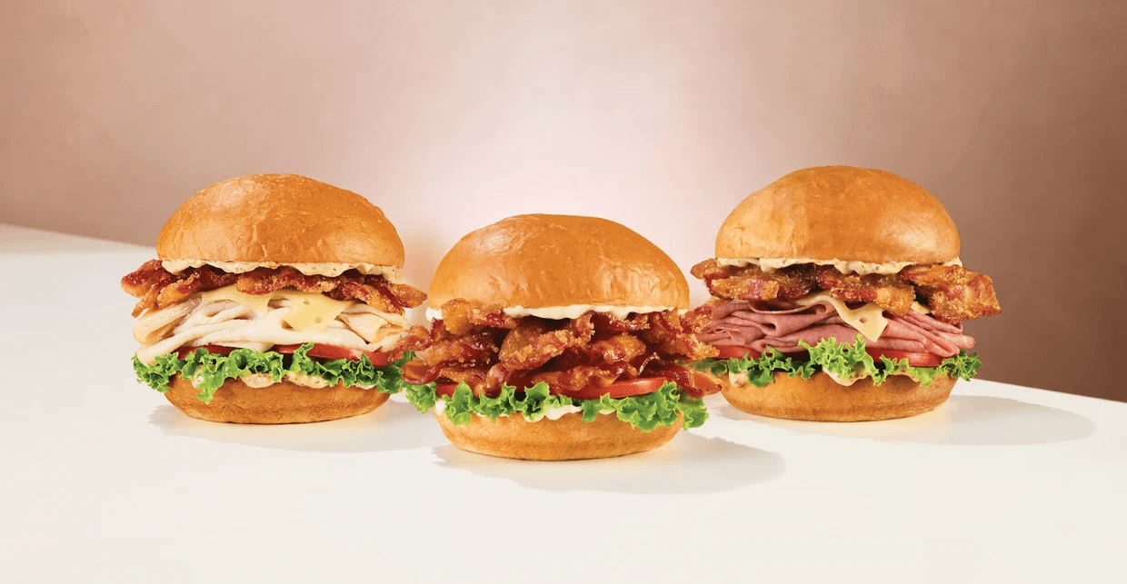 With a Sandwich or Burger