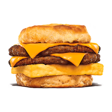 Burger King Double Sausage, Egg, & Cheese Biscuit