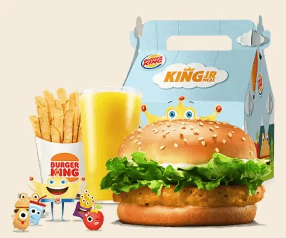 Burger King Kids Meal Menu