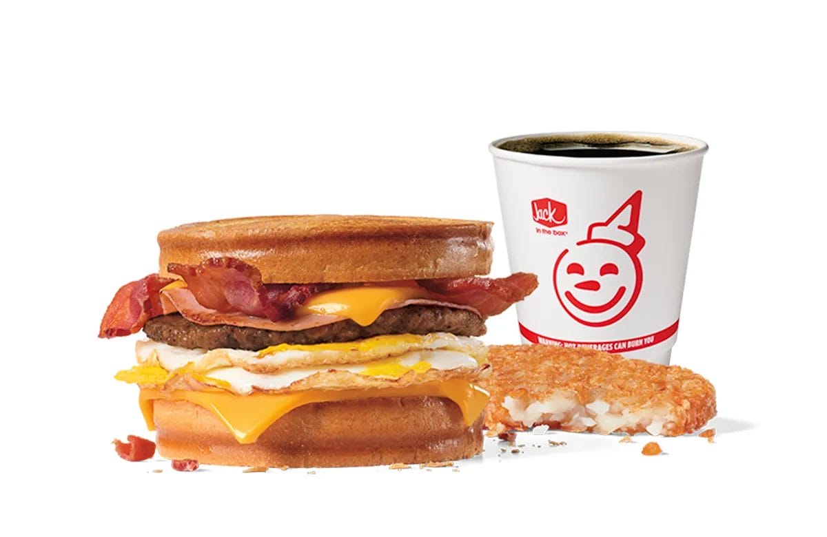 Jack Loaded Breakfast Sandwich Combo
