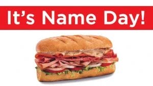 Firehouse Subs Name of the Day