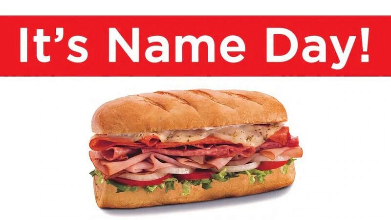 Firehouse Subs Name of the Day